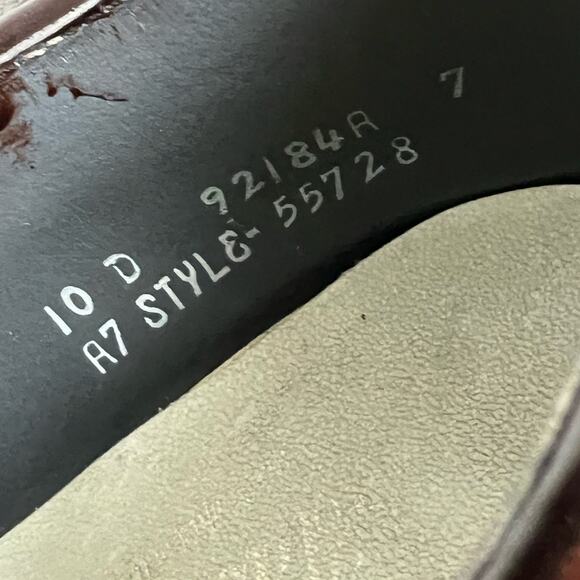 Footjoy Men's 10D Classic Dry Golf Shoes Style 55728 Made In USA Brown VIBRAM - Picture 10 of 10